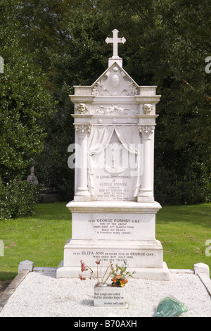 Das Grab von George Formby in Warrington Friedhof Stockfoto