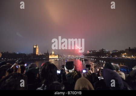 Silvester 2008 London England Stockfoto