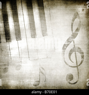 Grunge-Musik-Hintergrund mit Platz für Text oder Bild Stockfoto