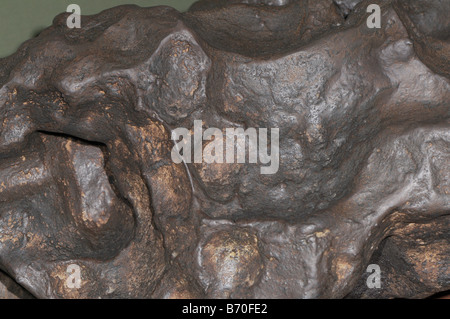 eines der Fragmente von der Canyon Diablo Meteorit Meteoriten, die den Meteor-Krater in Arizona gebildet Stockfoto