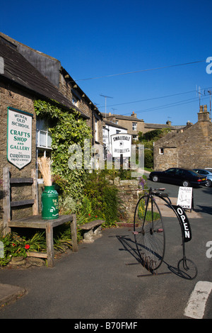 Kunsthandwerk-Shop und Galerie Muker Swaledale Yorkshire Dales England Stockfoto