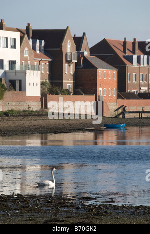 Emsworth Hafen am Weihnachtstag 2008 Stockfoto