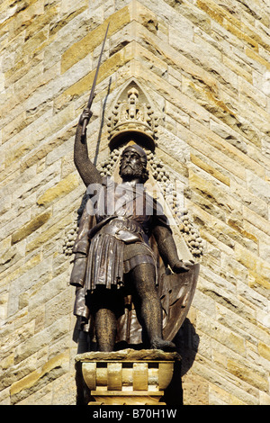 Stirling Wallace Monument Statue von William Wallace schottische Monarch König Legende Held Scotland UK Geschichte Stockfoto