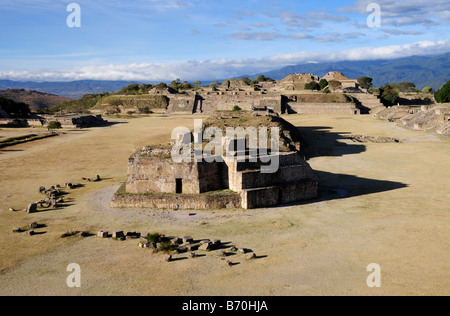 Ruinen von Monte Alban, Mexiko Stockfoto