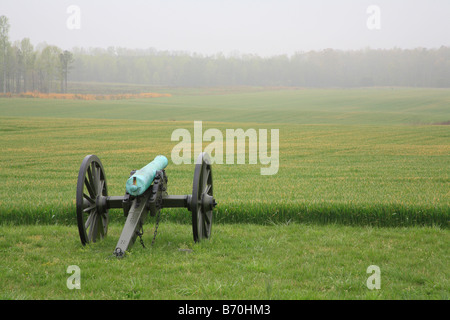 Union Linien, Malvern Hill National Battlefield Park in Richmond, Virginia, Vereinigte Staaten Stockfoto