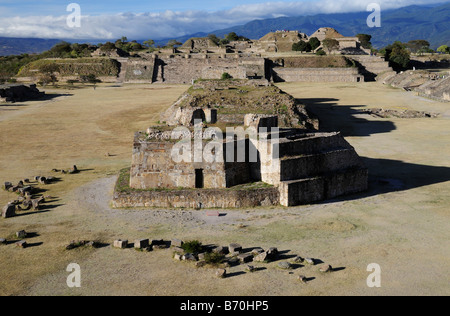 Ruinen von Monte Alban, Mexiko Stockfoto