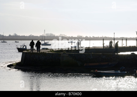 Emsworth Hafen am Weihnachtstag 2008 Stockfoto