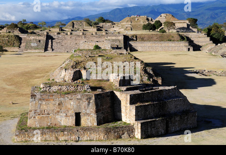 Ruinen von Monte Alban, Mexiko Stockfoto