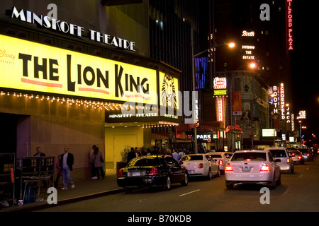 Das Minskoff Theatre am Broadway in Midtown Manhattan New York City New York USA Stockfoto