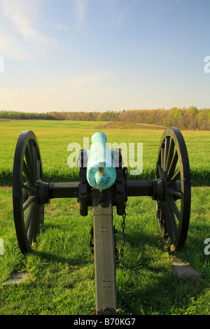 Union Linien, Malvern Hill National Battlefield Park in Richmond, Virginia, Vereinigte Staaten Stockfoto