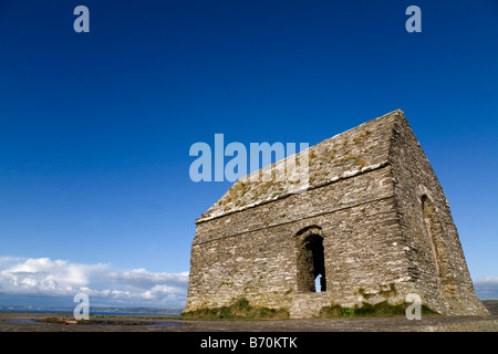 Rame Head Kapelle Blick über Whitsand Bay cornwall Stockfoto