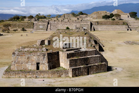 Ruinen von Monte Alban, Mexiko Stockfoto