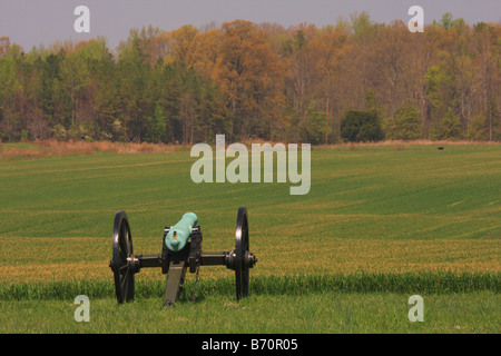 Union Linien, Malvern Hill National Battlefield Park in Richmond, Virginia, Vereinigte Staaten Stockfoto