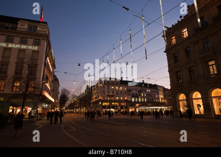 Parade Platz von Nacht-Zürich-Schweiz Stockfoto