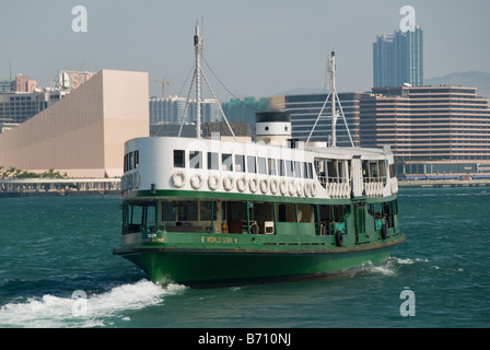 Star Ferry im Victoria Harbour, von Hong Kong Island, Kowloon Reisen Stockfoto