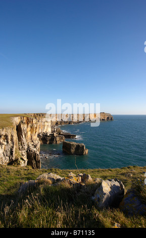 St Govans Kopf Pembrokeshire West Wales UK Stockfoto