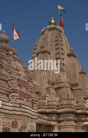 SACHIYA MATA TEMPEL IN OSIAN IN DER NÄHE VON JODHPUR, RAJASTHAN Stockfoto