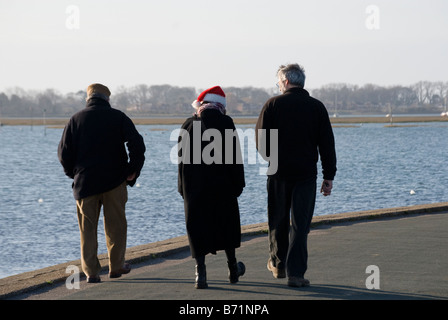 Emsworth Hafen am Weihnachtstag 2008 Stockfoto