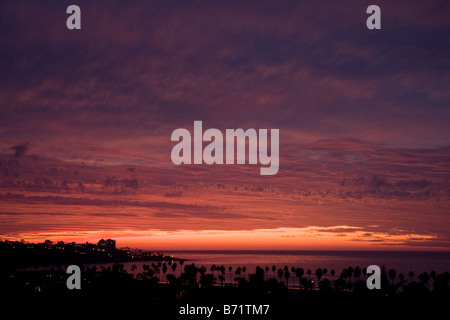 La Jolla Shores in der Abenddämmerung, California Stockfoto