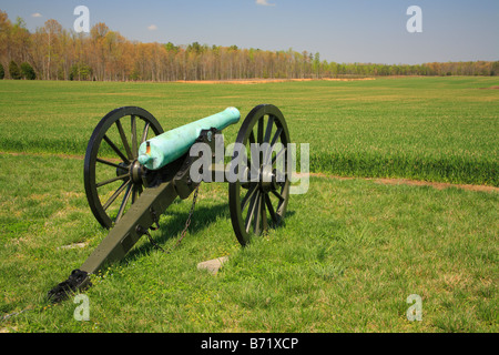 Union Linien, Malvern Hill National Battlefield Park in Richmond, Virginia, Vereinigte Staaten Stockfoto