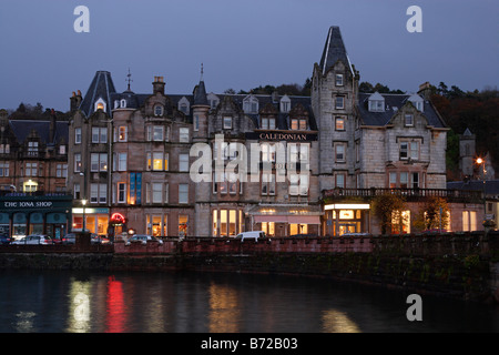 Oban Fischerei Hafen aus dem 18. Jahrhundert Stadt Zentrum typische Hafengebäuden Argyll Bute Scotland UK Stockfoto