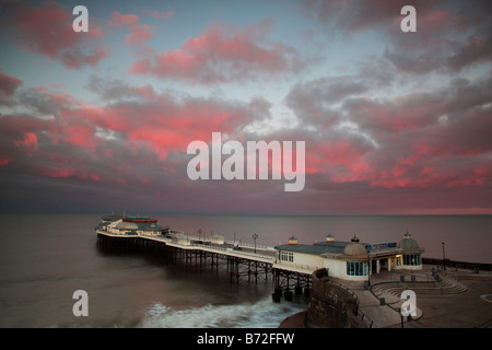 Sonnenuntergang bei Cromer an der Nordküste von Norfolk Stockfoto