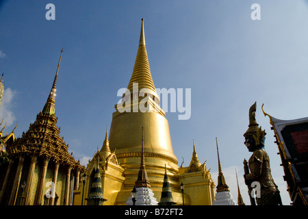 Architektur des Grand Palace, Phra Borom Maha Ratscha Wang, Bangkok, Thailand Stockfoto