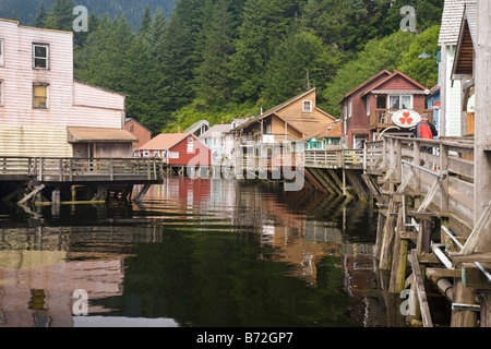 Creek Street - Ketchikan, Alaska USA Stockfoto