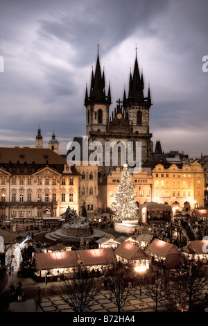 TSCHECHISCHE REPUBLIK PRAG ALTSTÄDTER WEIHNACHTSMARKT Stockfoto