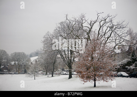 Kendal grün nach dem Schneefall Stockfoto