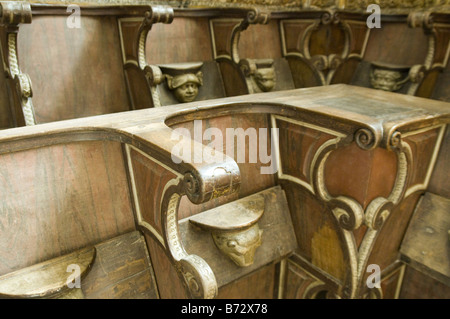 Im Inneren der Kirche Mosteiro de Tibães in Braga, Portugal Stockfoto