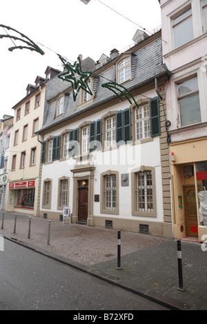 Karl Marxs Geburtshaus, Trier, Rheinland, Deutschland Stockfoto