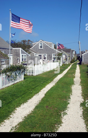 Ferienhäuser in Sconset Nantucket Insel Cape Cod USA Stockfoto