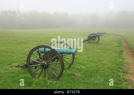 Union Linien, Malvern Hill National Battlefield Park in Richmond, Virginia, Vereinigte Staaten Stockfoto