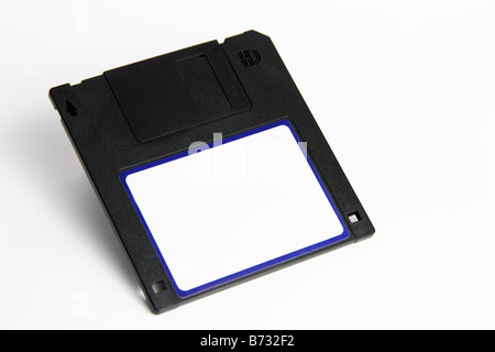 Computer-Diskette isoliert auf weißem Hintergrund Stockfoto