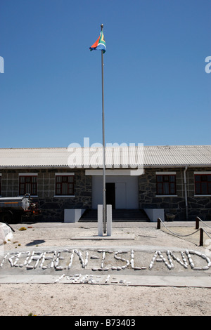 Außenseite der maximalen Sicherheit Gefängnis Robben Insel Cape Town-Südafrika Stockfoto