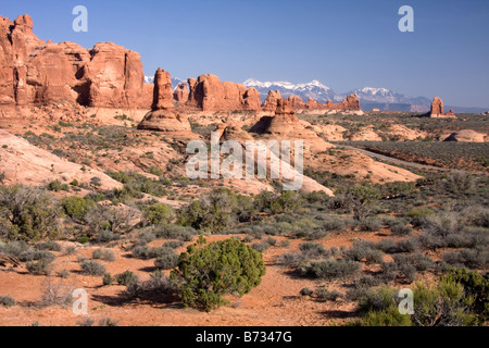 Die Fenster in Arches National Park in Utah Stockfoto