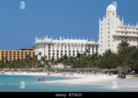 RIU Palace Luxus Strand Hotel Aruba Stockfoto