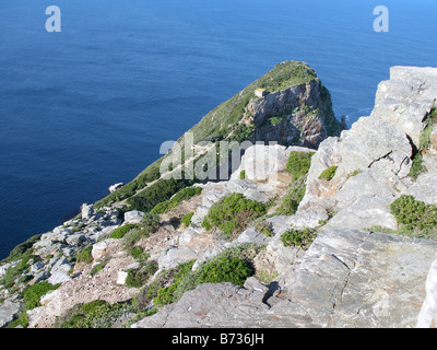 Eine Felsformation an der Atlantikküste in der False Bay in der Nähe von Kap der guten Hoffnung, Südafrika Stockfoto