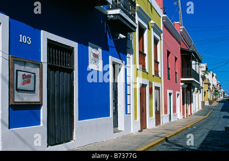 Fassaden in San Juan Puerto Rico-Karibik Stockfoto