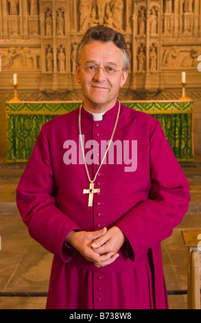 Bischof von Swansea und Brecon das rechte Reverend John Davies in Brecon Kathedrale abgebildet Stockfoto