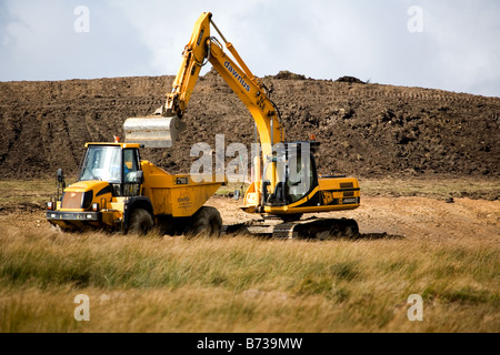 Tagebau Kohle Website Cwmbargoed Merthyr Tydfil South Wales Stockfoto