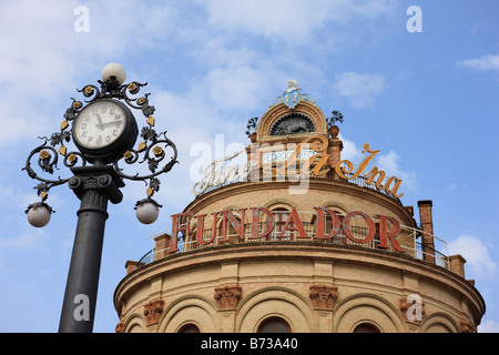 Die Pedro Domecq Uhr im Zentrum von Jerez 2008 Stockfoto