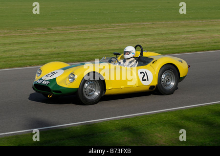 Beim Goodwood Revival meeting September 2008 Lister Jaguar knubbeligen 3781cc 1958 Christopher Lunn Stockfoto