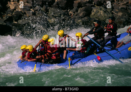 Indien, Uttarakhand, Rishikesh, Ganges, Rafting Stockfoto