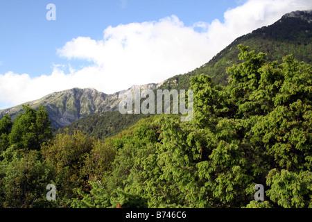 Zerklüftete Berglandschaften von Albanien Stockfoto