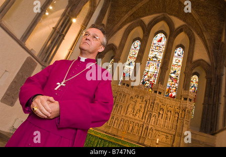 Bischof von Swansea und Brecon das rechte Reverend John Davies in Brecon Kathedrale abgebildet Stockfoto