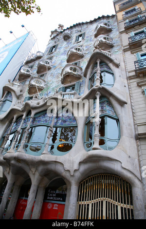 Casa Battlo Barcelona Spanien Stockfoto