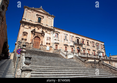 San Francesco und franziskanischen Konventualen Haus, Noto, Sizilien Stockfoto