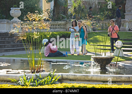 Der Garten der Träume eine Oase der Ruhe und Erholung Stockfoto